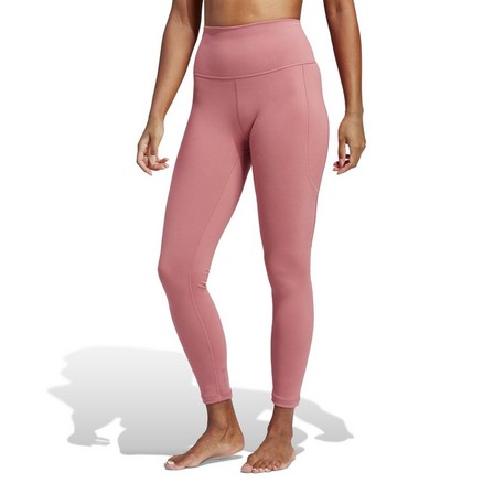 Women Adidas Yoga Studio 7/8 Leggings, Pink, A701_ONE, large image number 0