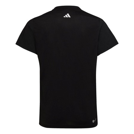 Kids Girls Regular-Fit Logo T-Shirt, Black, A701_ONE, large image number 3