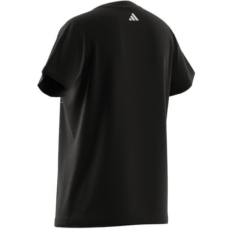 Kids Girls Regular-Fit Logo T-Shirt, Black, A701_ONE, large image number 6