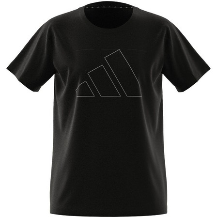 Kids Girls Regular-Fit Logo T-Shirt, Black, A701_ONE, large image number 7