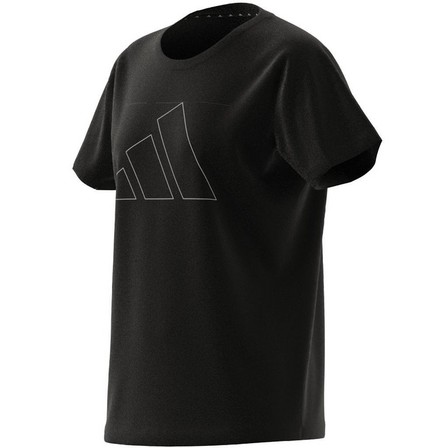 Kids Girls Regular-Fit Logo T-Shirt, Black, A701_ONE, large image number 8