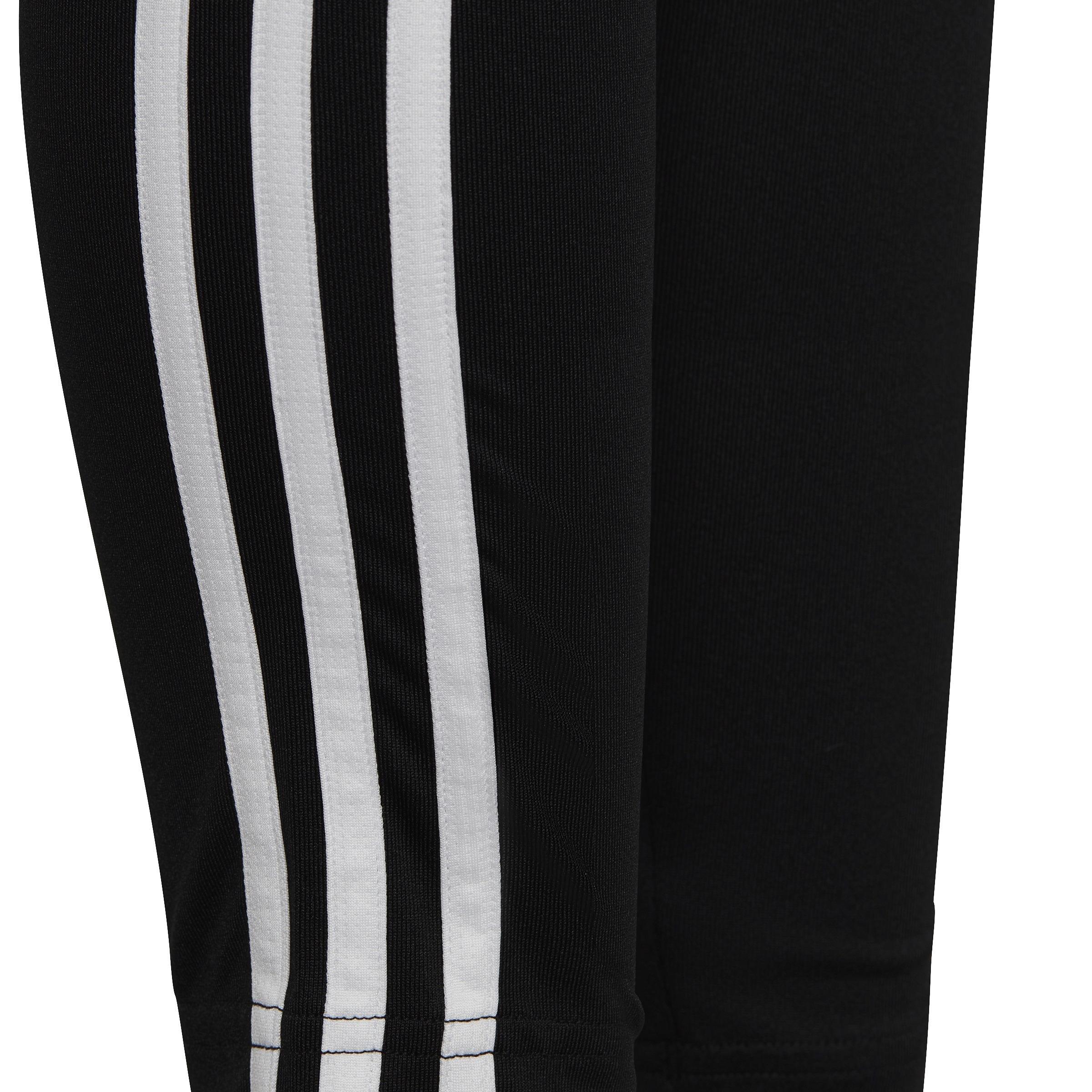 adidas - Kids Girls 3-Stripes High-Waisted Leggings, Black