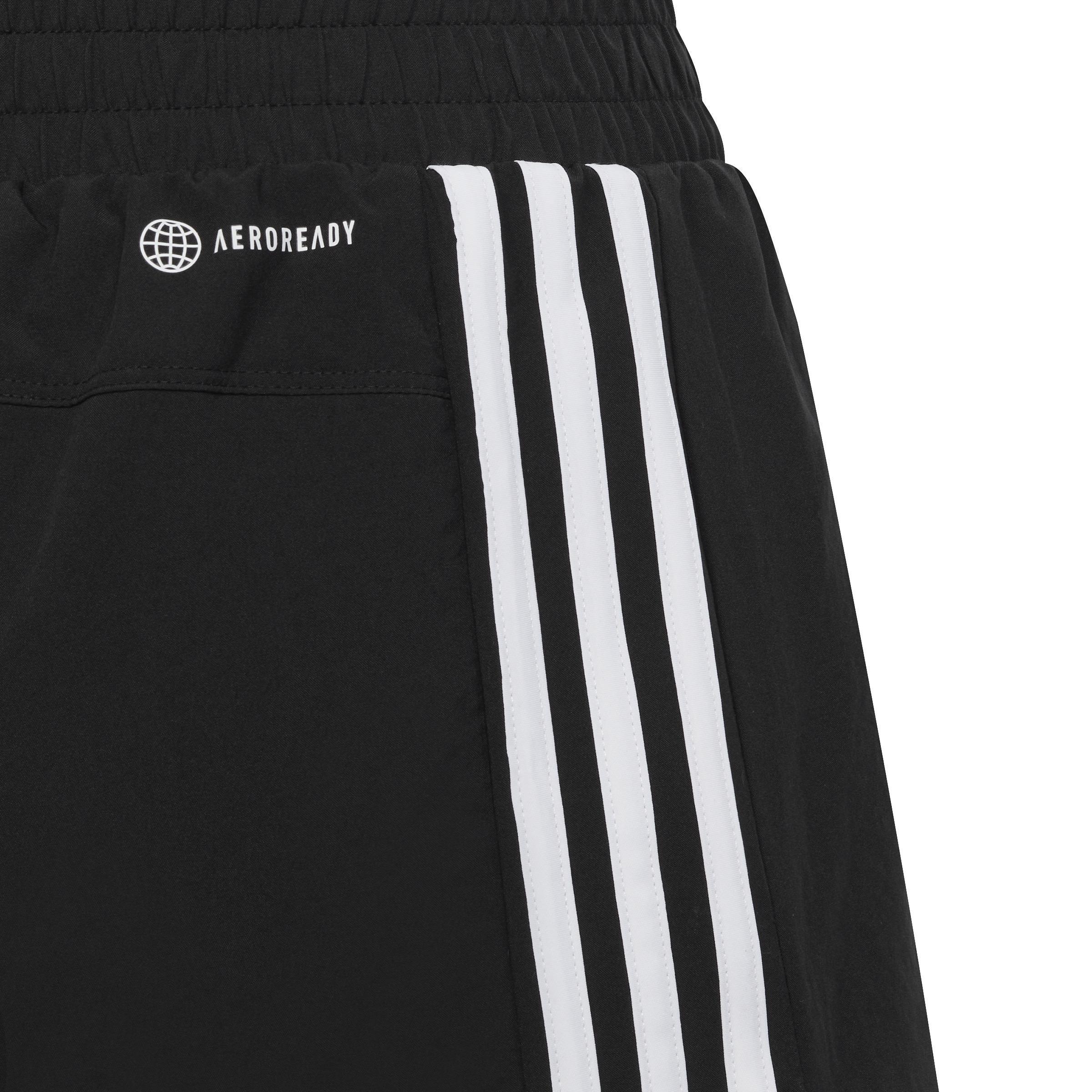 Kids Girls Essentials Aeroready 3-Stripes Shorts, Black, A701_ONE, large image number 5