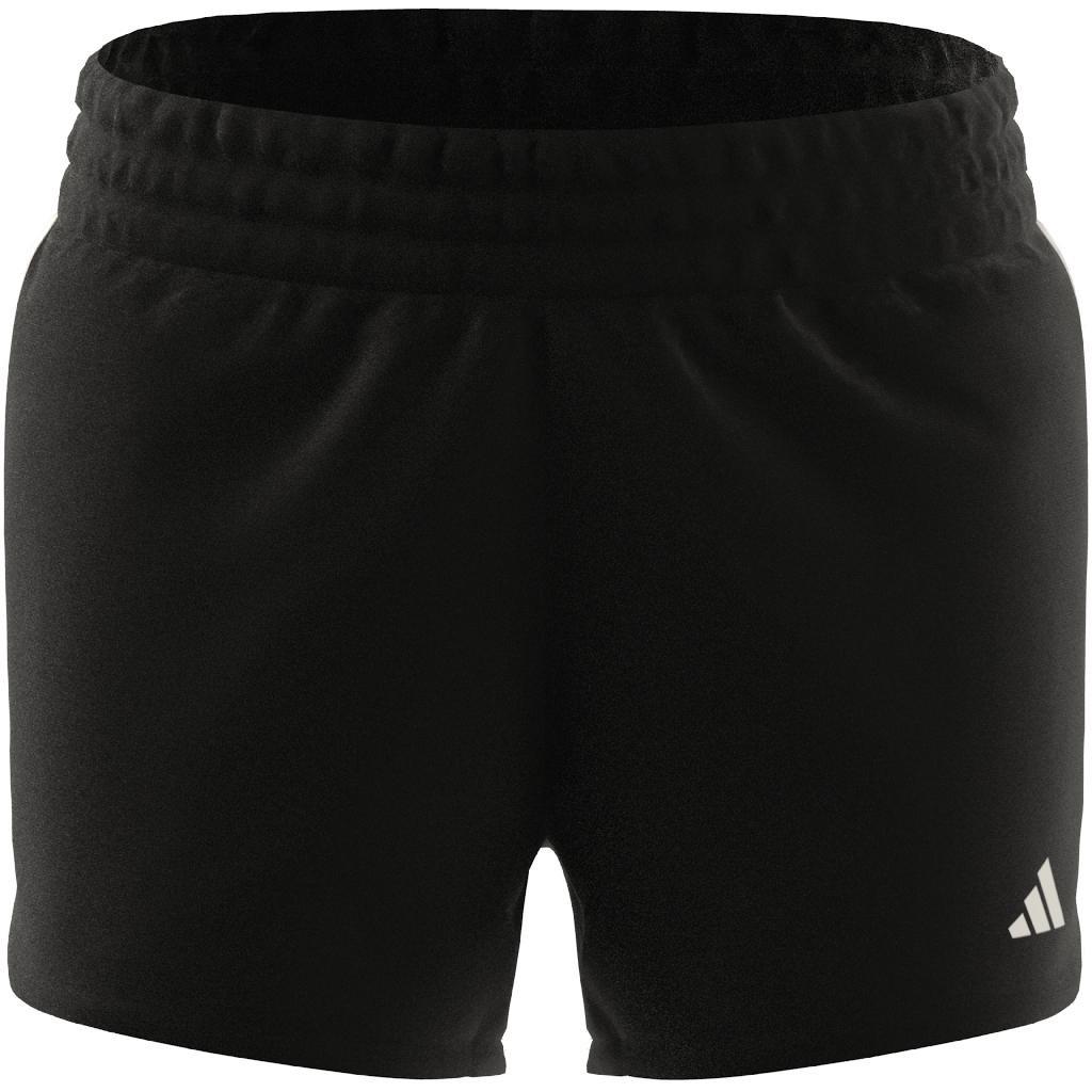 Kids Girls Essentials Aeroready 3-Stripes Shorts, Black, A701_ONE, large image number 9