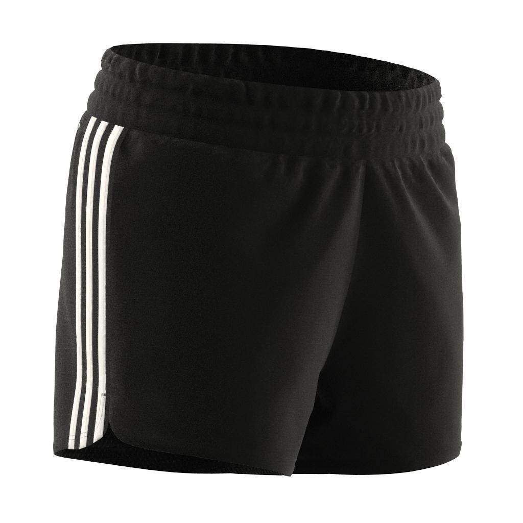 Kids Girls Essentials Aeroready 3-Stripes Shorts, Black, A701_ONE, large image number 10