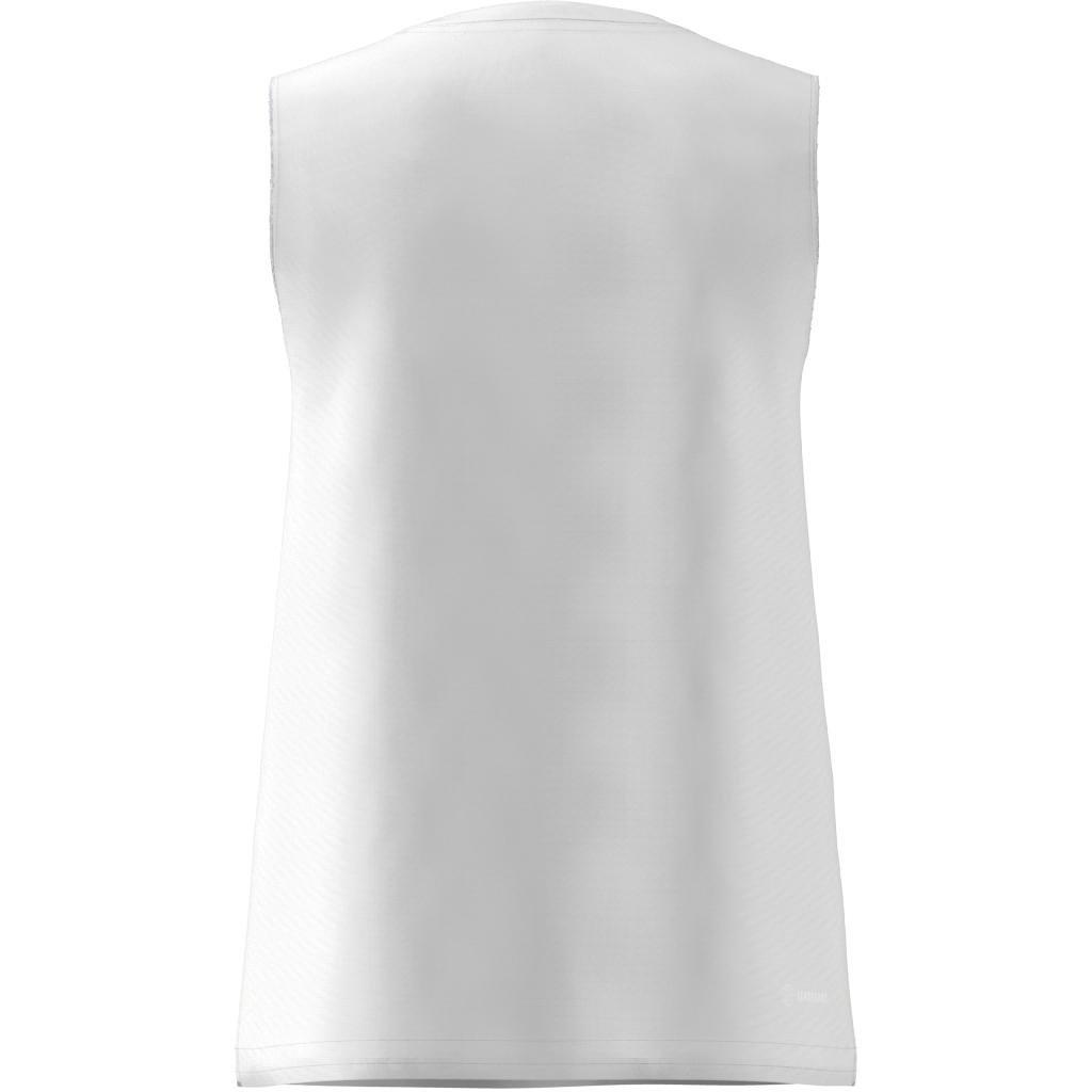 Kids Girl Train Essentials Aeroready Regular-Fit Tank Top, White, A701_ONE, large image number 6