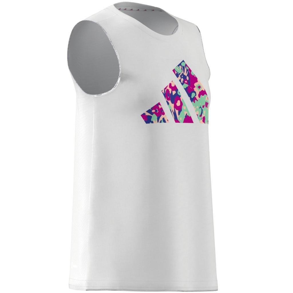 Kids Girl Train Essentials Aeroready Regular-Fit Tank Top, White, A701_ONE, large image number 9