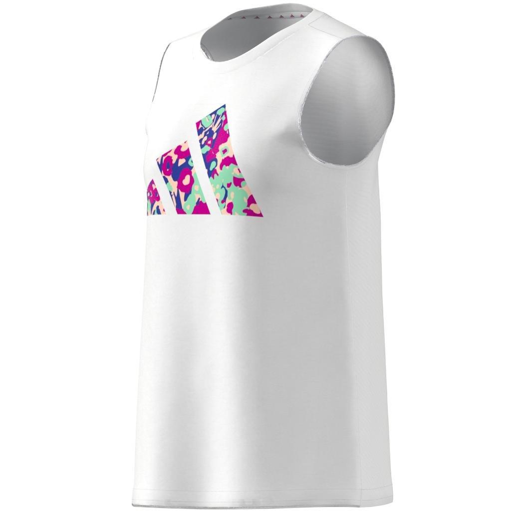 Kids Girl Train Essentials Aeroready Regular-Fit Tank Top, White, A701_ONE, large image number 10