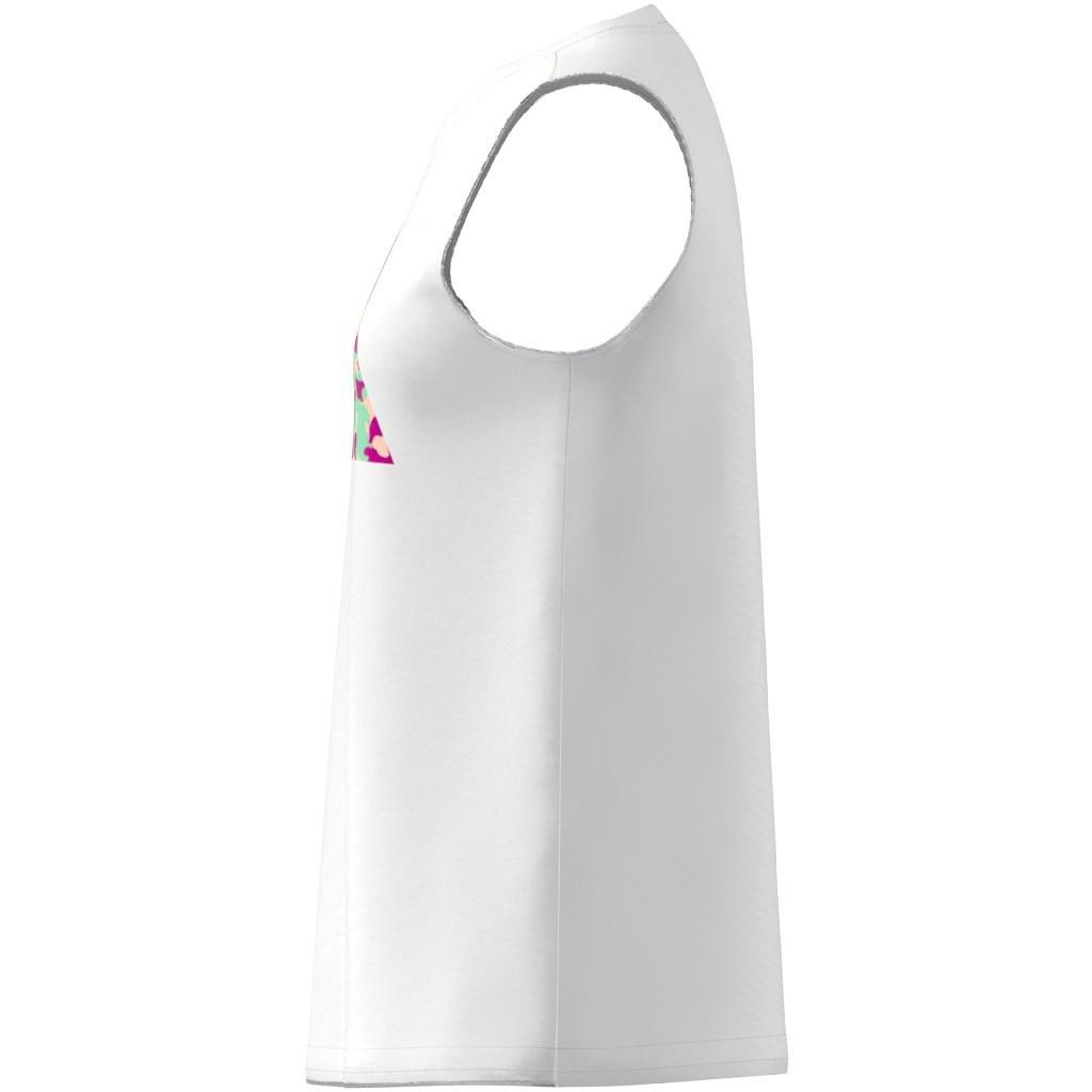 Kids Girl Train Essentials Aeroready Regular-Fit Tank Top, White, A701_ONE, large image number 13
