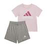Unisex Infant Organic Cotton Tee And Shorts Set, Pink, A701_ONE, thumbnail image number 0