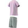 Unisex Infant Organic Cotton Tee And Shorts Set, Pink, A701_ONE, thumbnail image number 4