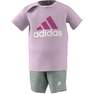 Unisex Infant Organic Cotton Tee And Shorts Set, Pink, A701_ONE, thumbnail image number 5