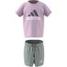 Unisex Infant Organic Cotton Tee And Shorts Set, Pink, A701_ONE, thumbnail image number 7