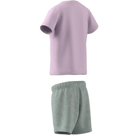 Unisex Infant Organic Cotton Tee And Shorts Set, Pink, A701_ONE, large image number 10