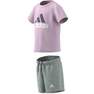 Unisex Infant Organic Cotton Tee And Shorts Set, Pink, A701_ONE, thumbnail image number 11