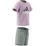 Unisex Infant Organic Cotton Tee And Shorts Set, Pink, A701_ONE, thumbnail image number 12