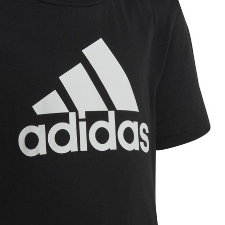 Unisex Kids Essentials Logo T-Shirt, Black, A701_ONE, large image number 6