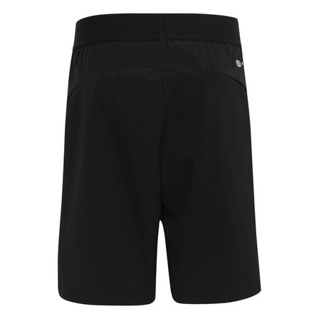 Kids Boys Aeroready Logo Woven Shorts, Black, A701_ONE, large image number 2