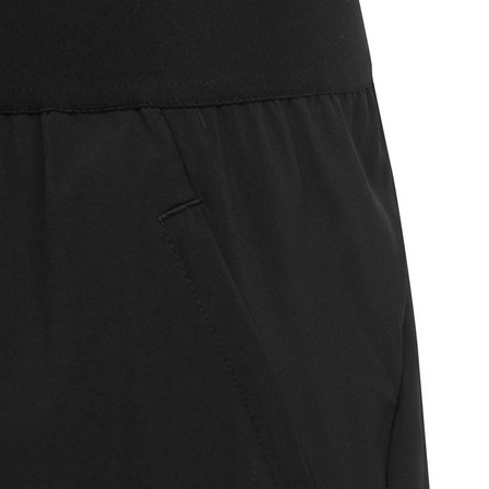 Kids Boys Aeroready Logo Woven Shorts, Black, A701_ONE, large image number 3