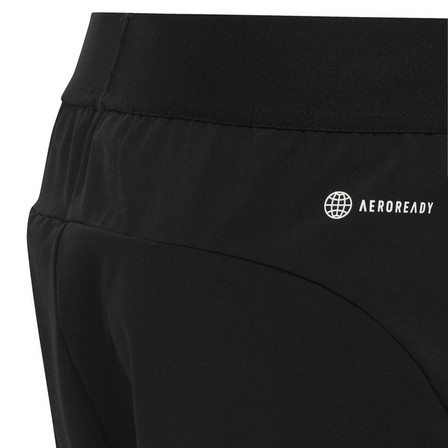 Kids Boys Aeroready Logo Woven Shorts, Black, A701_ONE, large image number 4