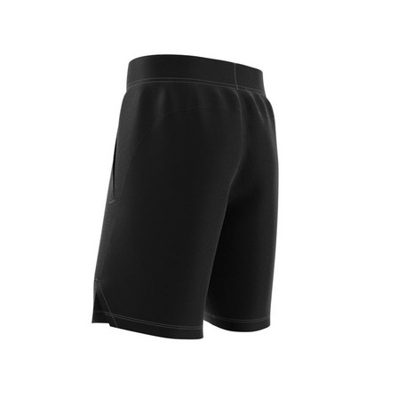 Kids Boys Aeroready Logo Woven Shorts, Black, A701_ONE, large image number 6