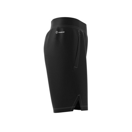 Kids Boys Aeroready Logo Woven Shorts, Black, A701_ONE, large image number 8