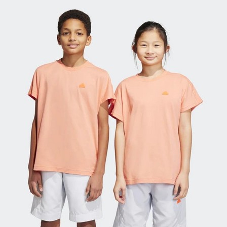 Kids Unisex City Escape All-Purpose Summer T-Shirt, Orange, A701_ONE, large image number 1