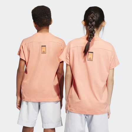 Kids Unisex City Escape All-Purpose Summer T-Shirt, Orange, A701_ONE, large image number 3