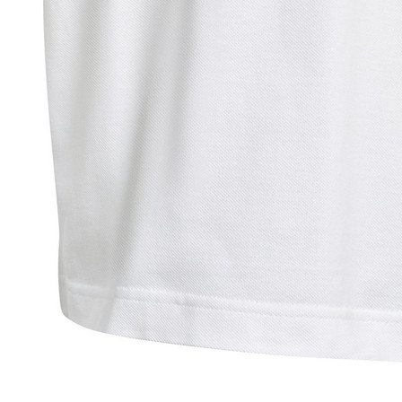 Unisex Junior Future Icons Logo Pique T-Shirt, White, A701_ONE, large image number 5