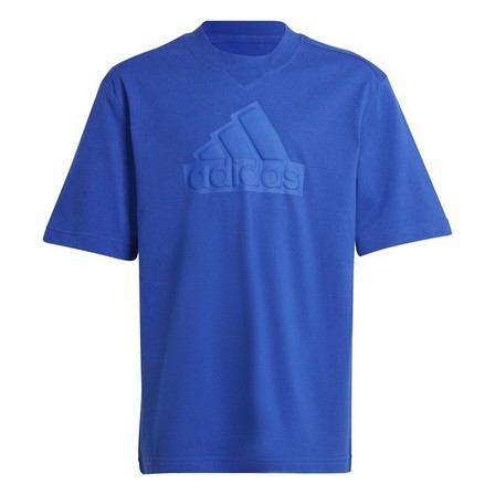 Unisex Kids Future Icons Logo Pique T-Shirt, Blue, A701_ONE, large image number 13