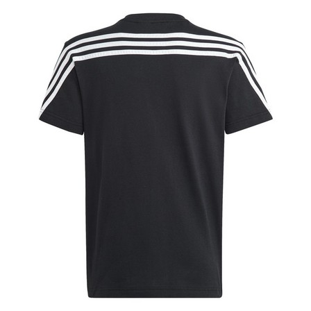 Unisex Kids Future Icons 3-Stripes T-Shirt, Black, A701_ONE, large image number 2