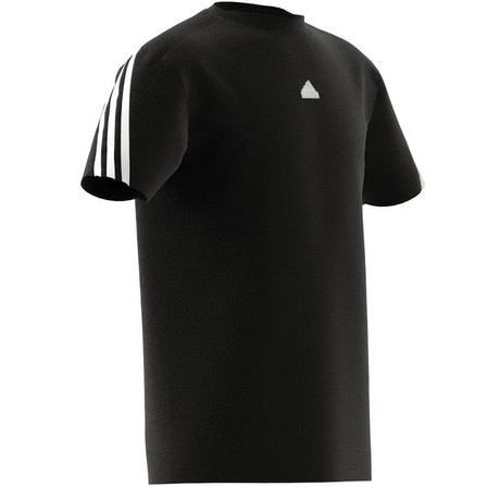 Unisex Kids Future Icons 3-Stripes T-Shirt, Black, A701_ONE, large image number 10