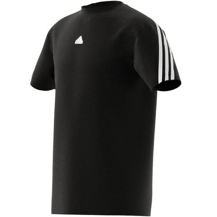 Unisex Kids Future Icons 3-Stripes T-Shirt, Black, A701_ONE, large image number 11