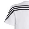 Kids Unisex Future Icons 3-Stripes T-Shirt2, White, A701_ONE, thumbnail image number 4