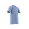 Kids Unisex Future Icons 3-Stripes T-Shirt, Blue, A701_ONE, thumbnail image number 6