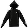 Unisex Kids Future Icons 3-Stripes Full-Zip Hooded Track Top, Black, A701_ONE, thumbnail image number 0