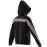 Unisex Kids Future Icons 3-Stripes Full-Zip Hooded Track Top, Black, A701_ONE, thumbnail image number 8