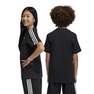 Unisex Kids Essentials 3-Stripes Cotton T-Shirt, Black, A701_ONE, thumbnail image number 3