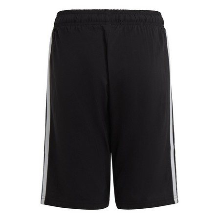 Unisex Kids Essentials 3-Stripes Woven Shorts, Black, A701_ONE, large image number 2