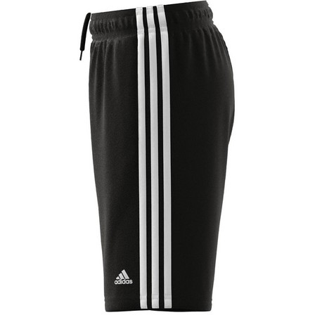 Unisex Kids Essentials 3-Stripes Woven Shorts, Black, A701_ONE, large image number 9