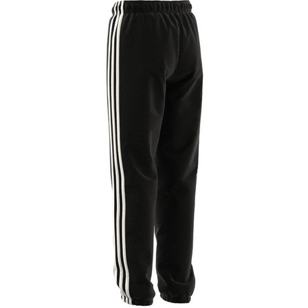 Unisex Kids Essentials 3-Stripes Woven Tracksuit Bottoms, Black, A701_ONE, large image number 1