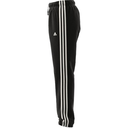 Unisex Kids Essentials 3-Stripes Woven Tracksuit Bottoms, Black, A701_ONE, large image number 7