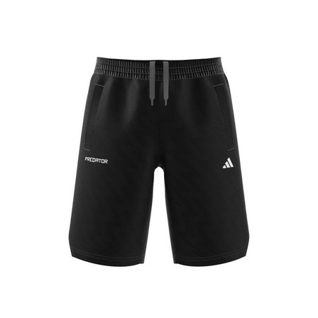 Unisex Kids Football-Inspired Predator Shorts, Black, A701_ONE, large image number 13