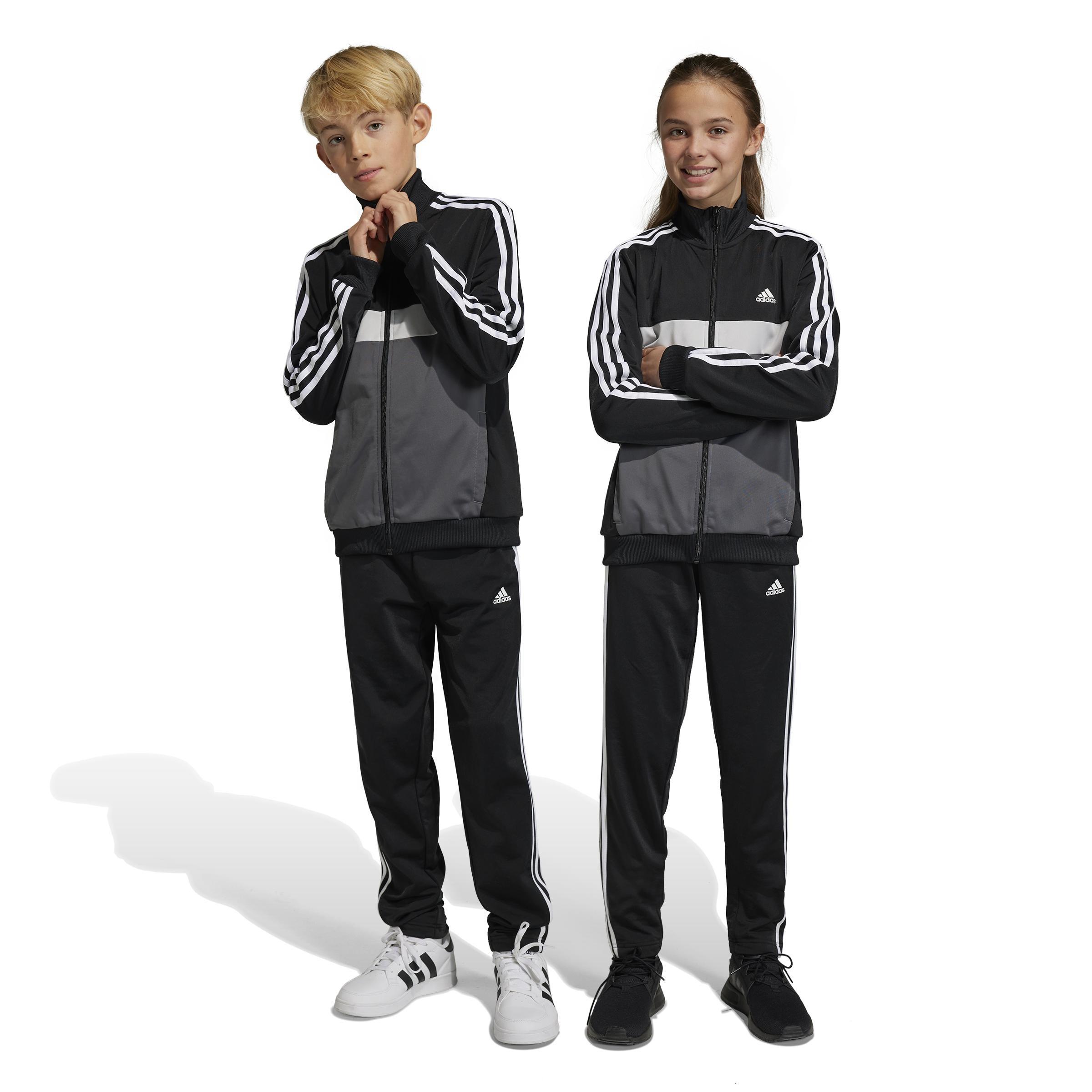 Unisex Essentials 3-Stripes Tiberio Tracksuit, Black, A701_ONE, large image number 0