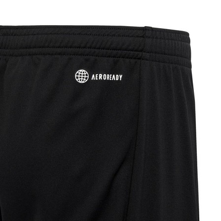 Kids Unisex Train Essentials Aeroready Logo Regular-Fit Shorts, Black, A701_ONE, large image number 3