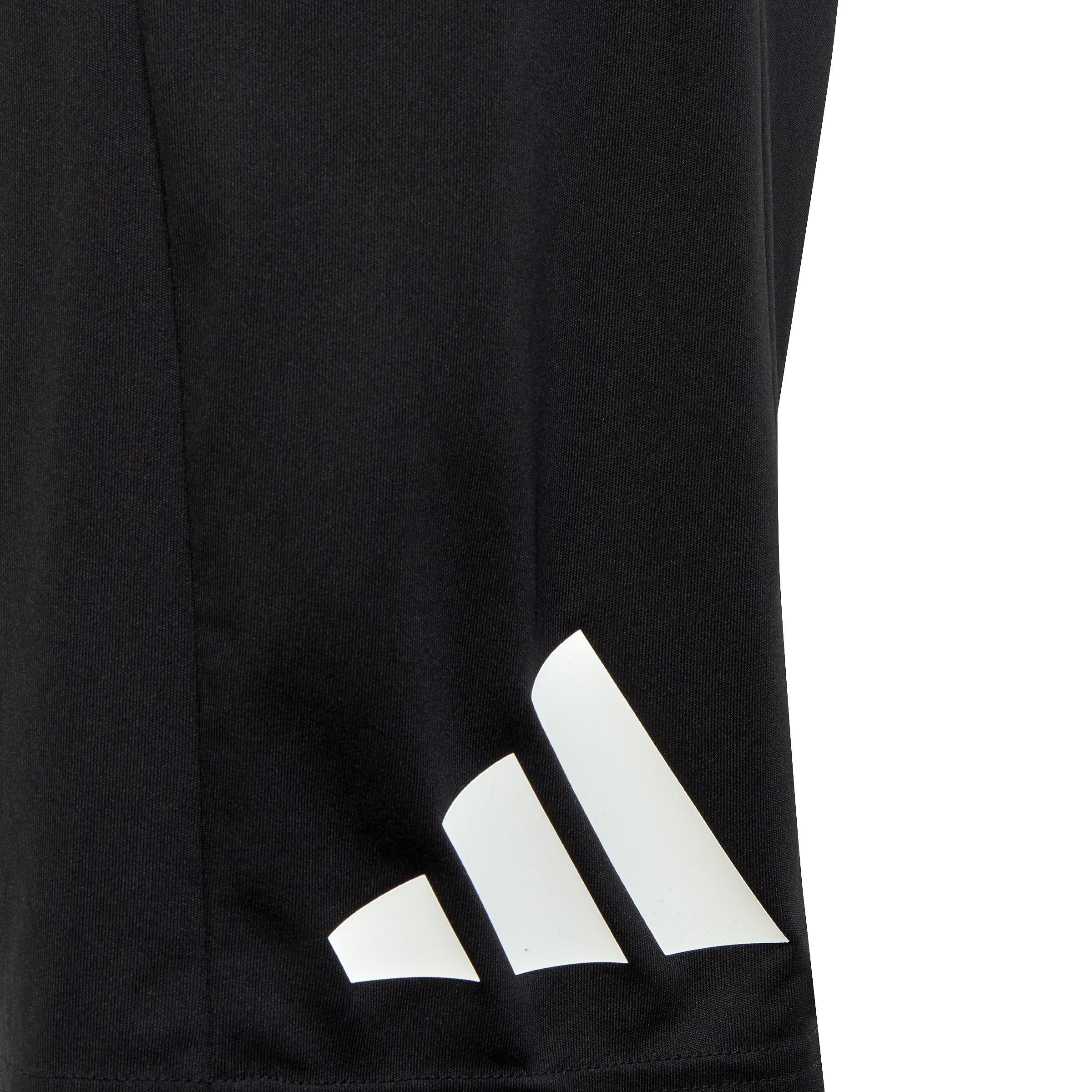 adidas - Kids Unisex Train Essentials Aeroready Logo Regular-Fit Shorts, Black
