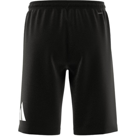 Kids Unisex Train Essentials Aeroready Logo Regular-Fit Shorts, Black, A701_ONE, large image number 8