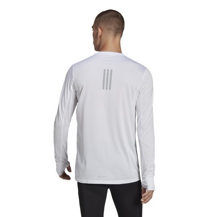 Men Own The Run Long-Sleeve Top, White, A701_ONE, large image number 5