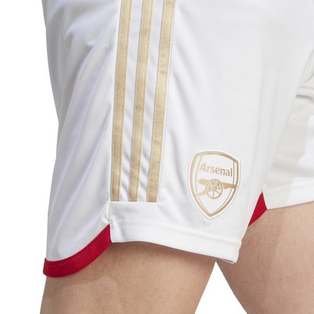 Men Arsenal 23/24 Home Shorts, White, A701_ONE, large image number 6