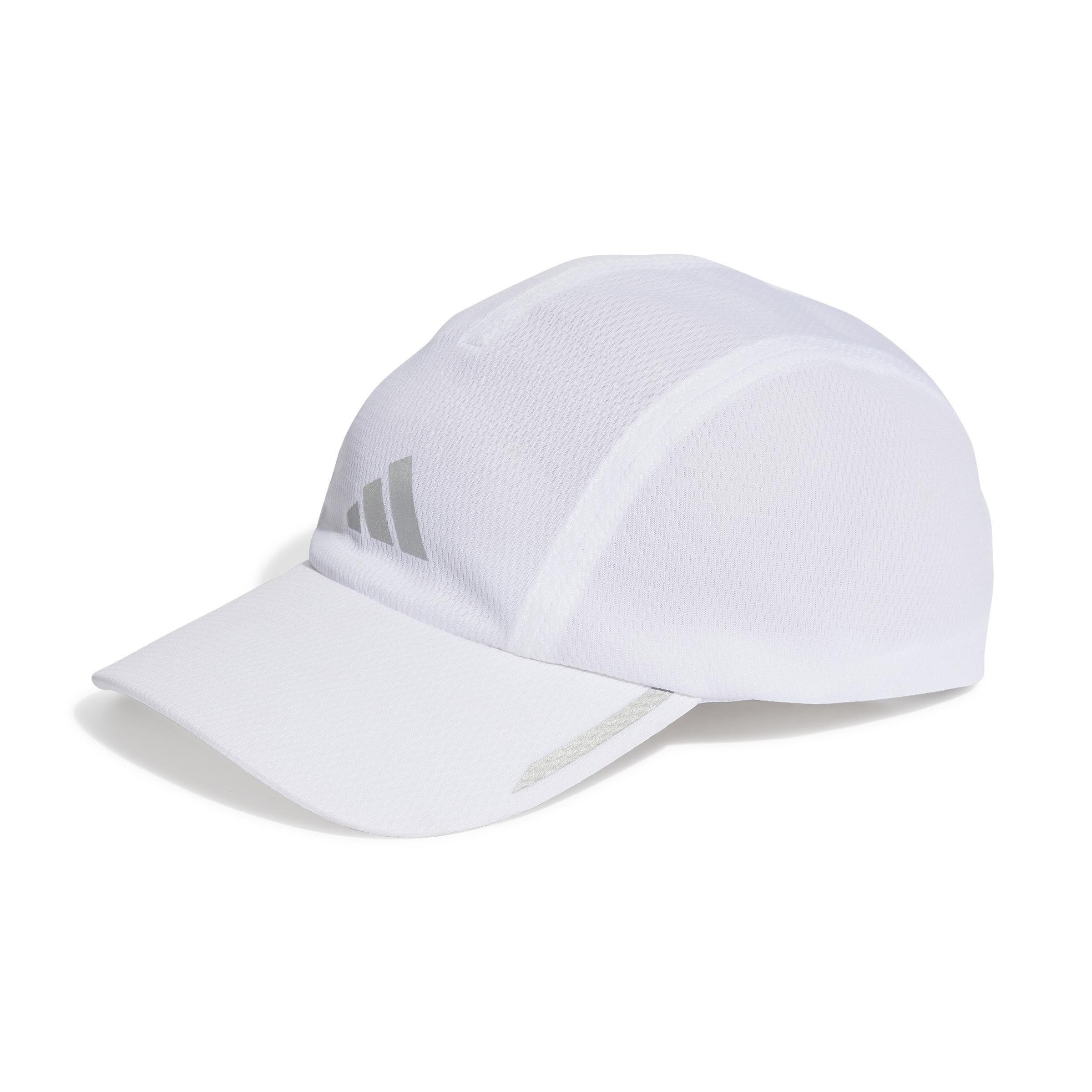 Unisex Running Aeroready Four-Panel Mesh Cap, White, , large image number 0